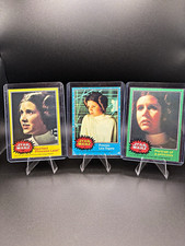 Topps 1977 Star Wars Princess Leia Card Lot 3 #152 #199 #226 Rookie  picture