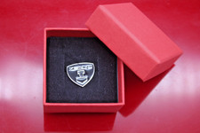 ZENVO Automotive black Pin lapel Logo badge in a red jewel box New and genuine picture