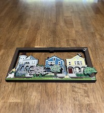 Shelia's Gallery Collection WOOD LASER CUT Southern Style Houses Frame picture