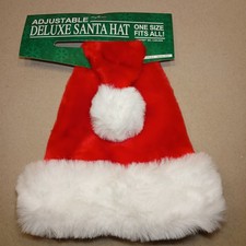 Dan Dee SnapBack Santa Hat Adjustable DanDee Christmas VTG New Old Stock picture