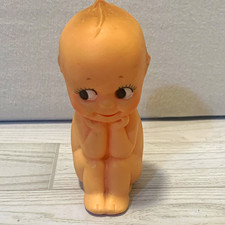 Vintage Cameo Kewpie Rose O’Neill Vinyl Figurine Wings Matte Signed 3.5” Squeaks picture