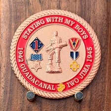 USS John Basilone DDG 122 Iwo Jima WWII Challenge Coin W#25 picture