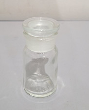 Vintage 1983 T.C.W. Co Apothecary Glass Bottle Jar 2.5