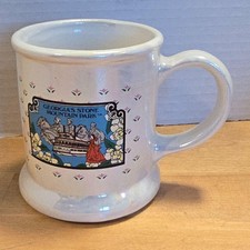Vintage Georgia's Stone Mountain Park Souvenir Coffee Mug White Ceramic Georgia picture