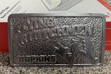 Vintage Hot Rod Flying Clutchmen Hopkins, MN Car Club Plaque License Plate Sign picture