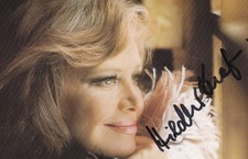 Hildegard Knef (+2002) orig. autograph postcard autographed acting/music + TOP + picture