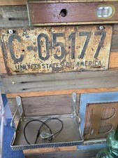 1948  US FORCES in GERMANY License Plate Tag MILITARY picture