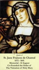Saint Jane Frances de Chantal  (2