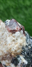 38 Gram Outstanding Unique Structure Natural Zircon Specimen With Combine Albite picture