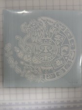 Mexican Eagle Half Aztec Calendar Vinyl Decal Sticker Car Truck Window Laptop picture