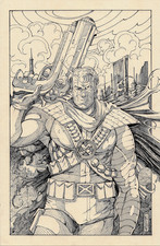 Cable X-men Marvel original art by Diego Andrade picture