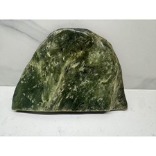 2.72 lb Natural Self Standing Cut Nephrite Jade Tumbled Polished Stone picture