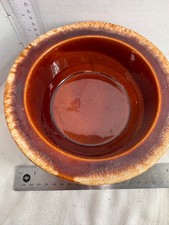 Vintage Hull Brown Drip Glaze Oven Proof Casserole NO LID No Chips picture