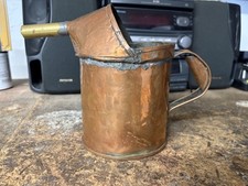 Antique Jenney Copper Oil Pitcher with Brass Spout picture