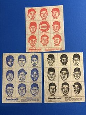 Vtg 1964 Chicago Cubs Transfer-ette Iron-on Transfers 3 Sheets Many HOF Players picture