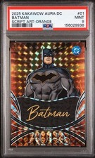 2025 KAKAWOW AURA DC BATMAN SCRIPT ART ORANGE /75 #1 PSA 9 picture