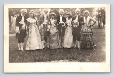 RPPC Actors? Portrait in Costume Men Women Real Photo Postcard picture