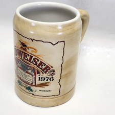 Budweiser Centennial  Stein 100 Year Anniversary Ceramarte 1876- 1976 Ceramic  picture