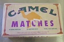 Vintage Unopened CAMEL Matches box of 1000, 50 Match Books, 20 matches each  picture
