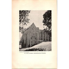 St Olaf College Administration Building 1935 MN Book Plate Print SI20 picture