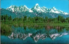 1975 Grand Teton National Park WY Mountains Postcard picture