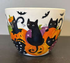 Too Cute To Spook Portobello by Design Halloween Black Cats Large 16 oz Mug 3.5