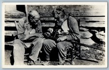 c1940's Old Time Mountaineers Great Smoky Mountains TN Cline RPPC Photo Postcard picture