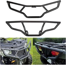 Front & Rear Brush Guard Bumper 2Pcs Compatible with 2014-2024 Polaris Sportsman picture