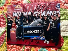 John And Brittany Force Austin Prock Signed 8 X 10 Photo Nhra picture