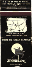 Captain Alexander's Moonraker Fort Wayne IN Vintage Matchbook Cover 1960s-70s picture