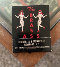 Vintage The Brass A** Matchbook Advertising Newport Kentucky picture
