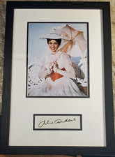 🟣 Disney Hand signed Mary Poppins Julie Andrews New Frame Beckett COA 860 picture