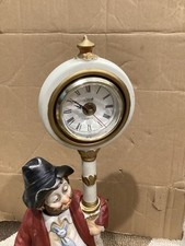Vintage Melody In Motion Clockpost Willie Hobo Clock Wisels and Head Turns Works picture