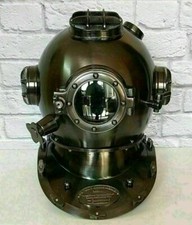 Vintage Antique Divers Diving Helmet~US Navy/Mark V/Sea Scuba/Morse/Boston picture