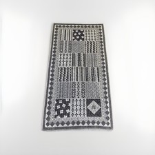 NEW NWOT  Vintage Fendi Cotton Bath Towel 27.5X 51” Geometric Logo Gray Grey USA picture