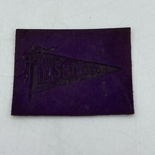 c1910s L21 tobacco / cigarette leather GEORGETOWN WASHINGTON UNIVERSITY #1 pnt picture