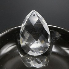 5 Crystal Large Pear Teardrop Prism Sun Catcher Pendant 38mm/1.5