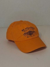 Vintage Harley Davidson RK Stratman Wentzville MO Hat Orange Baseball Cap Vtg picture