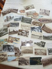 37 Collectible ANTIQUE Posted GREAT BRITAIN POSTCARDS picture