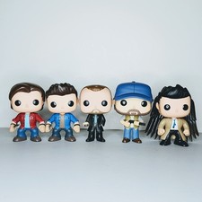 Funko Pop: Supernatural - Sam, Dean, Crowley, Bobby Singer, Castiel - Set of 5 picture