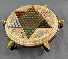 1990 Franklin Mint Collector’s Edit Chinese’s Checker 24kt Gold AND GEMSTONES picture