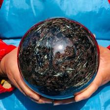 8.2LB Natural Firework red garnet quartz polished sphere crystal ball healing picture