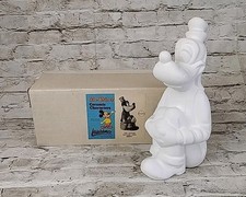 Vintage Walt Disney Hand Unpainted  Ceramic Goofy Dog Figurine  9” Tall * picture
