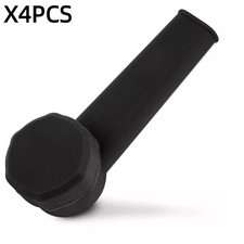 4 PCS Black Handheld Silicone Tubes with Lid and Stainless Steel Bowls picture