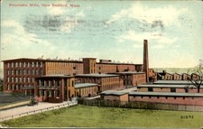 New Bedford Massachusetts MA Potomska Mills c1900s-10s Vintage Postcard picture