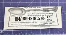1910 PRINT AD 1847 ROGER BROS XS TRIPLE MERIDEN BRITANNIA COMPANY MERIDEN CONN picture