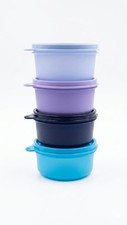 Tupperware little Wonders/Tropical small bowls for lunch and carry box-set of 4 picture
