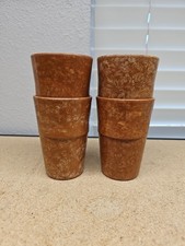 4 VTG U.S. MILITARY MELAMINE MESS HALL TUMBLERS STACKABLE CUPS 4.5 