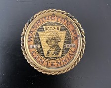 RARE George Washington PINBACK Washington Pennsylvania Centennial 1810-1910 USA picture