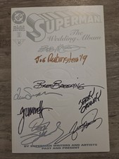 Superman: The Wedding Album #1 (DC 1996) Signed X8 George Perez NM 9.6 9.8 picture
